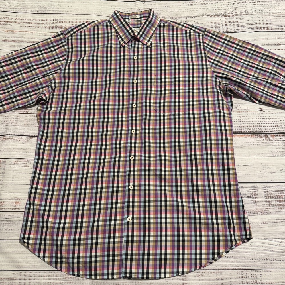 Peter Millar Polyester Button Down Shirt Multicol… - image 5
